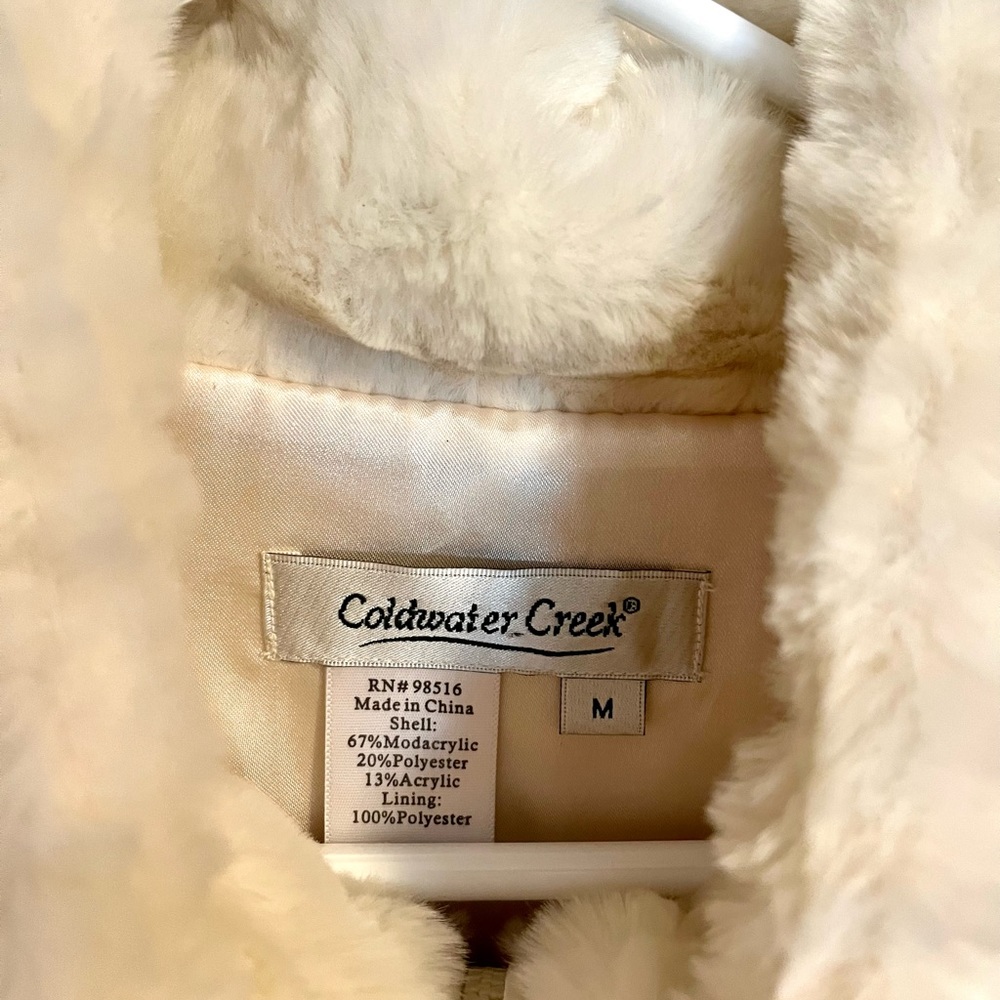 Cozy vest Coldwater Creek